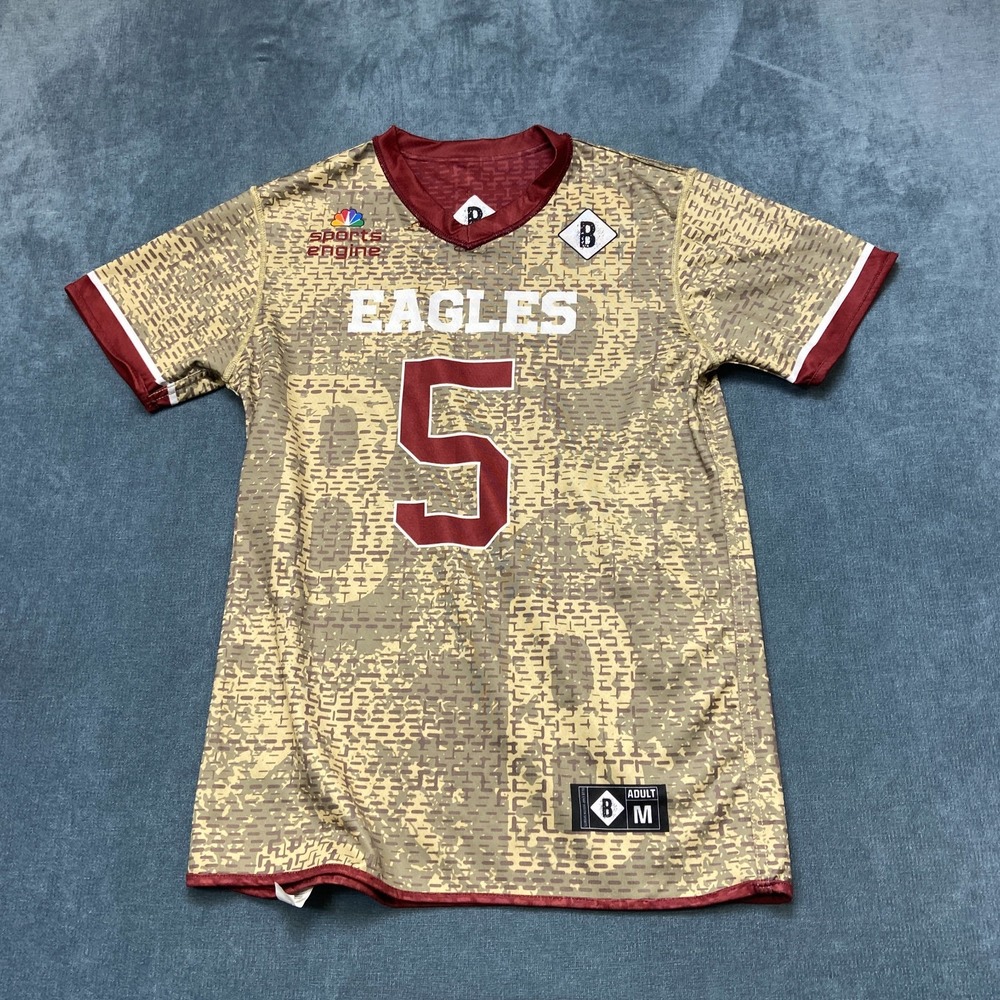 Philadelphia Eagles Jersey Unisex Medium Beige Holloway NFL Football Sportswear
